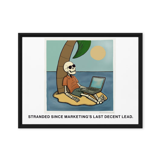 sales culture framed canvas wall art for sales professionals Pipeline Dream