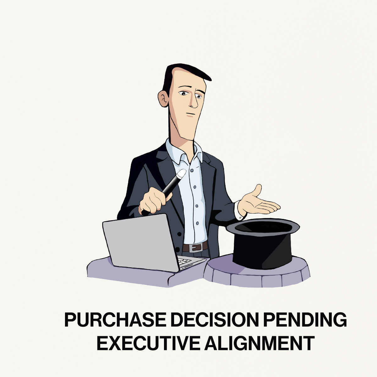 Sales humor about executive alignment in tech sales
