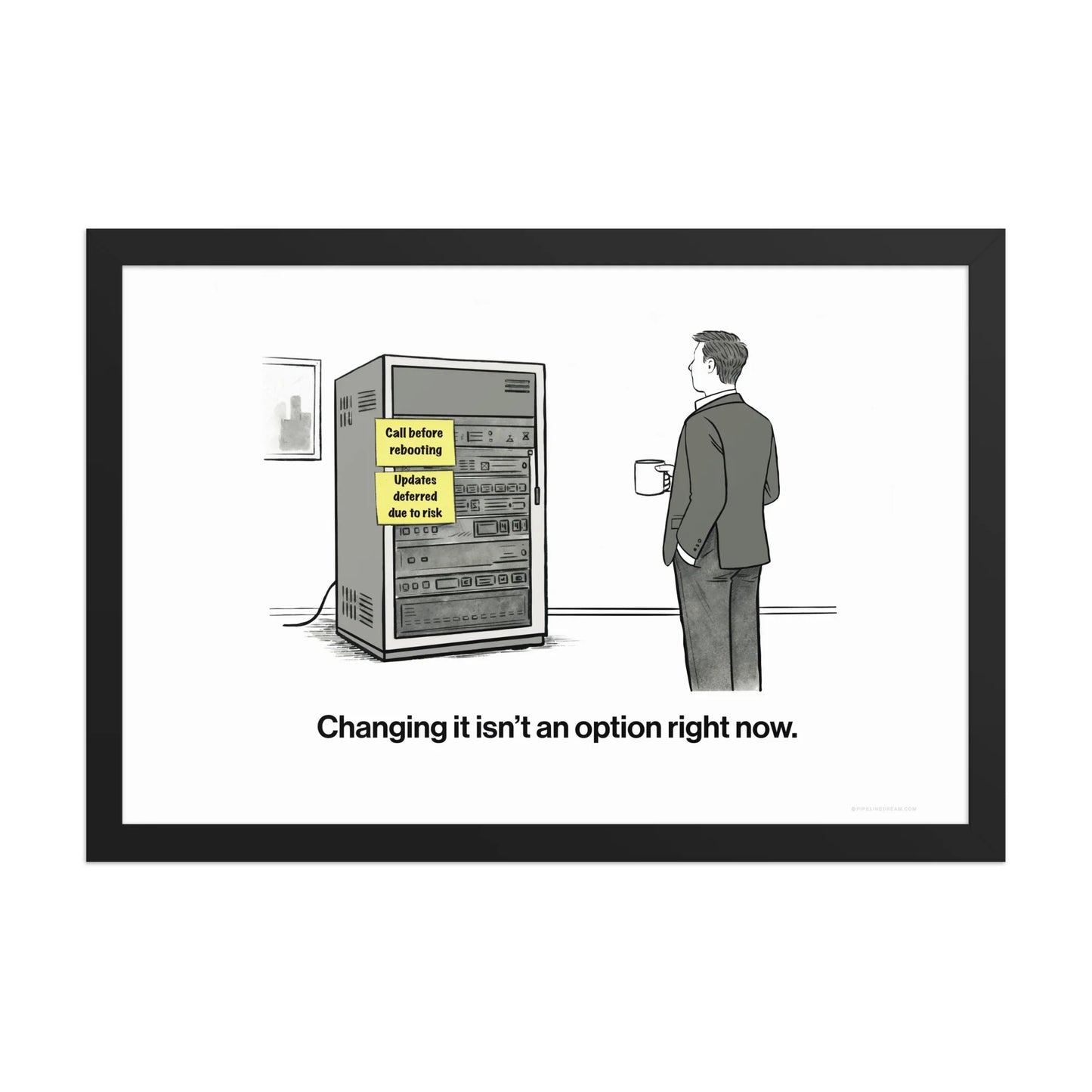 sales humor poster buyer inertia stalled deal enterprise sales