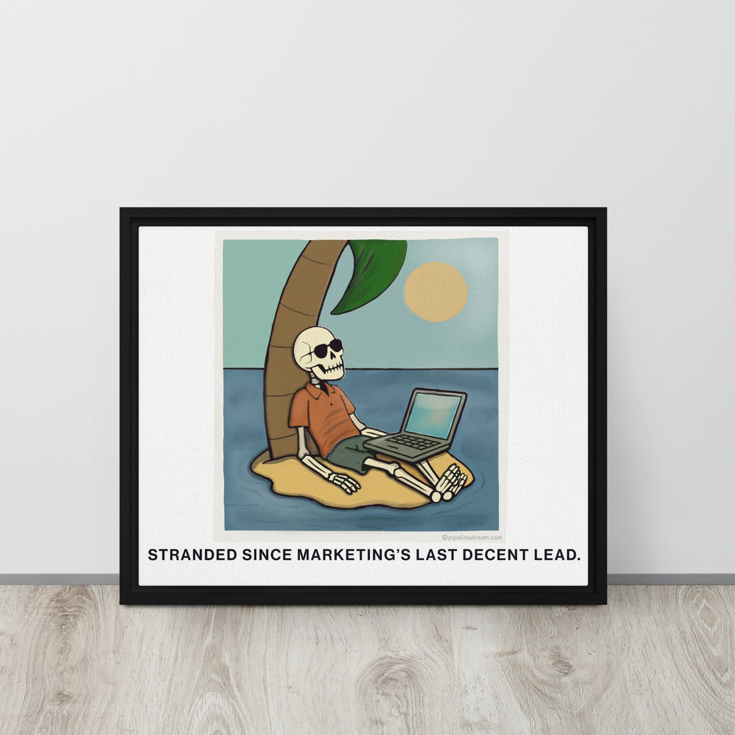 executive sales office wall art framed canvas gift for account executives Pipeline Dream